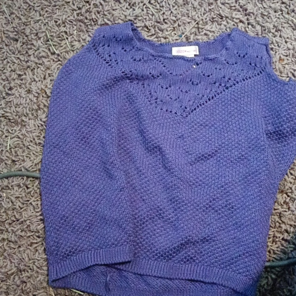 purple kids size 10 knit sweater